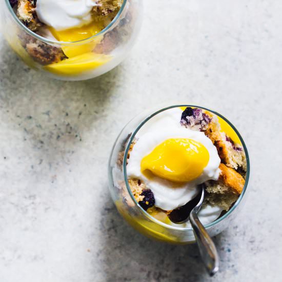 Blueberry Muffin Mini Trifles