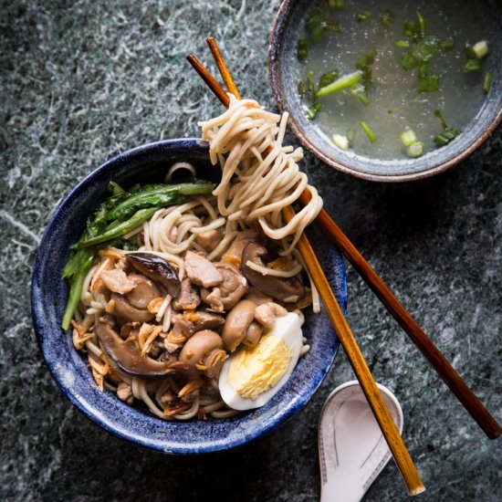 Noodles with Chicken & Mushroom Stew