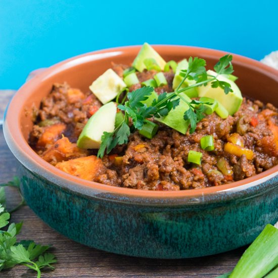 Smoky BBQ Ground Beef Chili