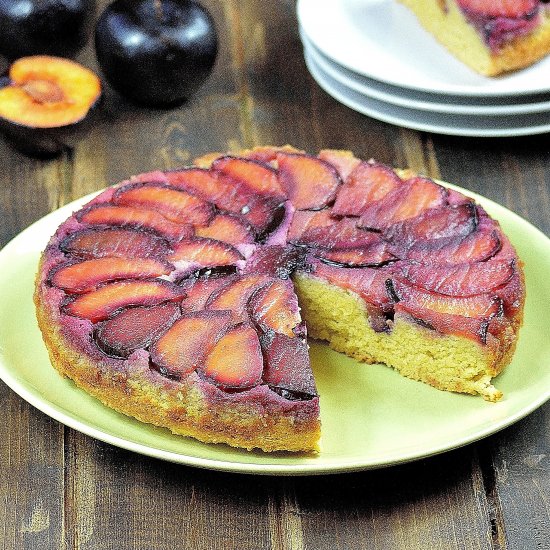 Plum Olive Oil Cake