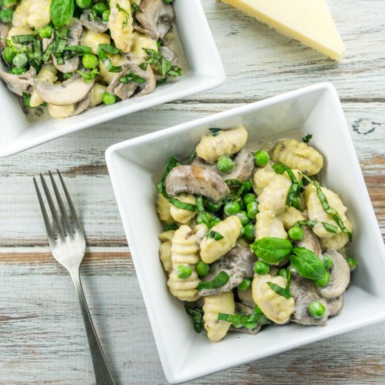 Gnocchi with Creamy Mushrooms