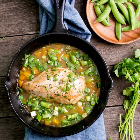 Sweet and Sour Coconut Chicken