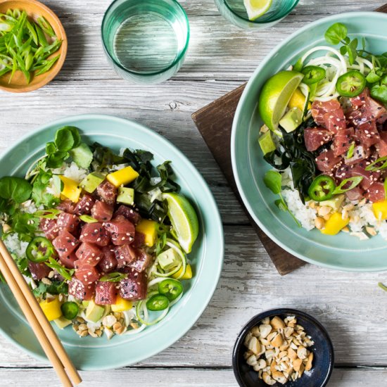 Poke with Mango and Avocado