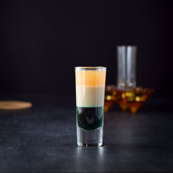 Irish Flag Layered Shot