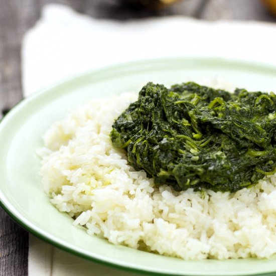 Ethiopian Spinach Stew (Gomen Wot)