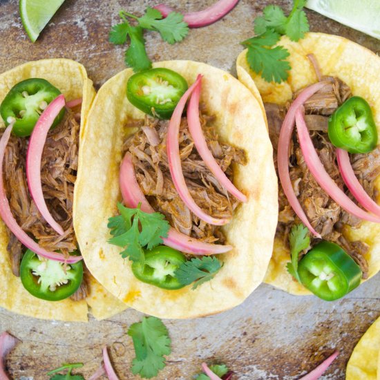 Pressure Cooker Beef Barbacoa Tacos