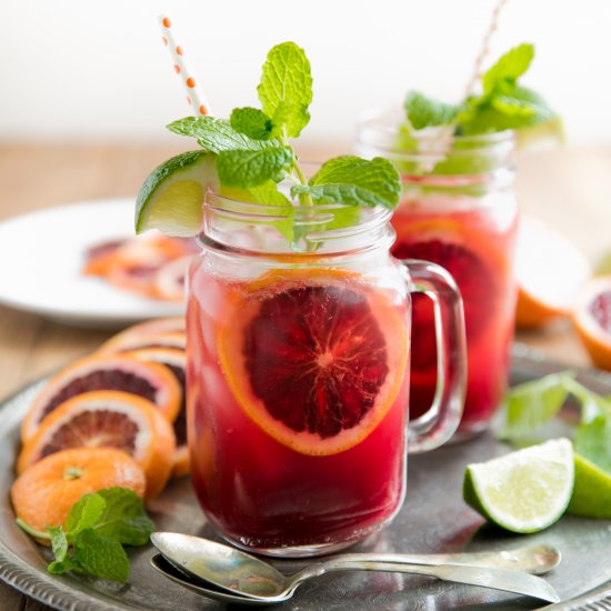 Blood Orange Kombucha Spritzer