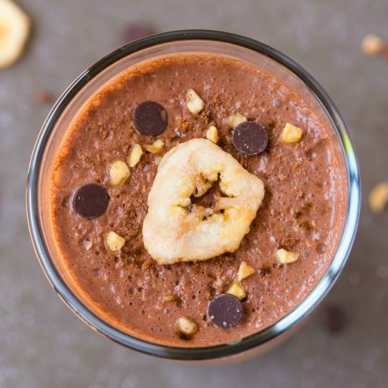 4 Ingredient Chunky Monkey Smoothie