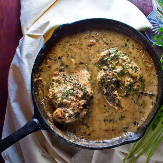 Creamy Herb Skillet Chicken