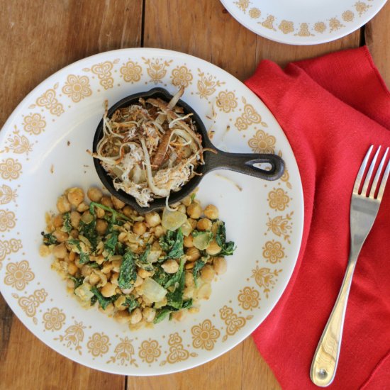 Chickpea Scramble & Hashbrowns