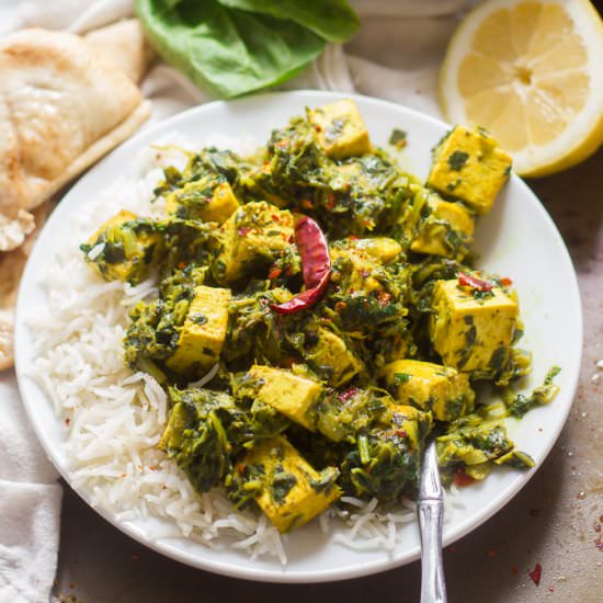 Vegan Saag Paneer