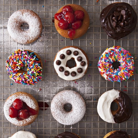 Yellow Cake Doughnuts