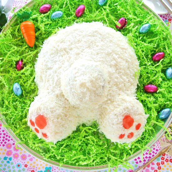 Easter Bunny Butt Carrot Cake