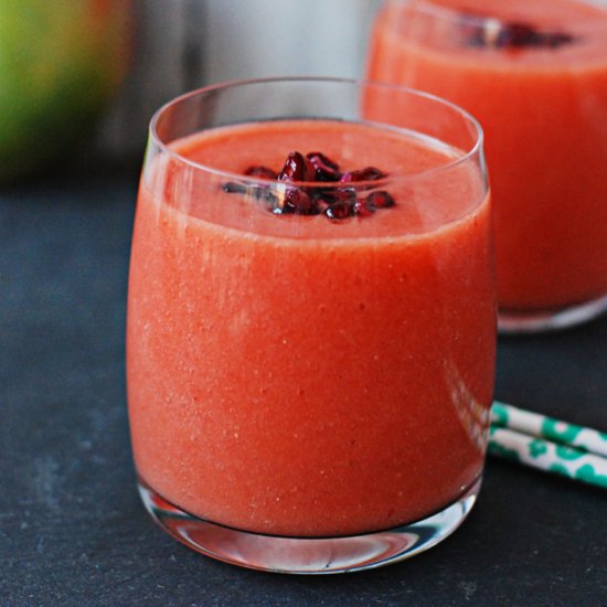 Mango-Strawberry-Pomegranate Smoothie