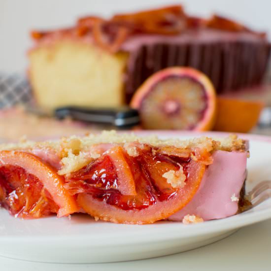 Blood Orange Drizzle Cake