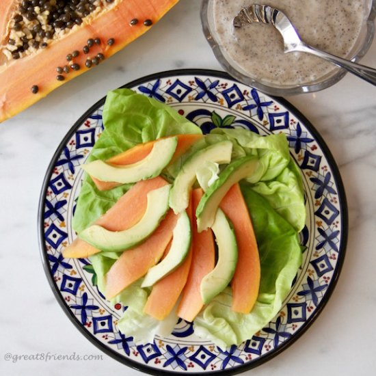 Papaya and Avocado Salad