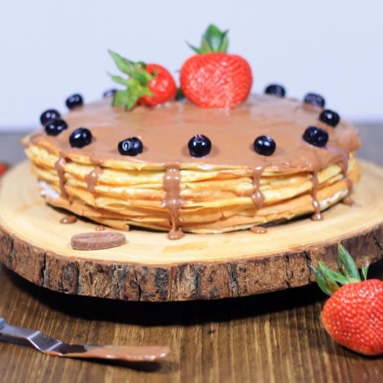 Berries and Cream Crêpe Cake