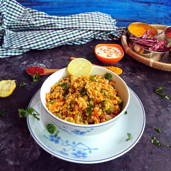 Broken Wheat & Vegetable Pulao