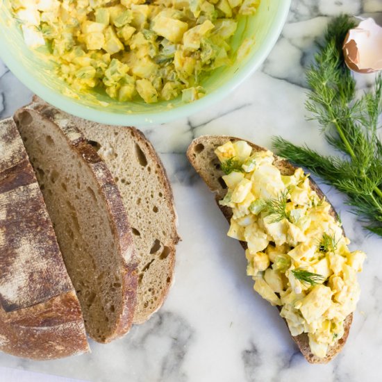 Simple Turmeric Egg Salad