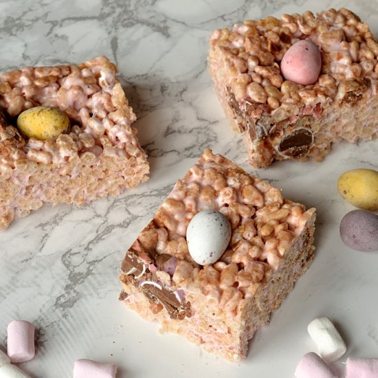 Easter Rice Crispy Squares