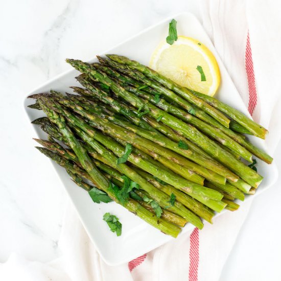 Honey Lemon Roasted Asparagus