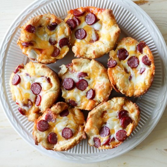 Crescent Roll Pepperoni Pizza Cups