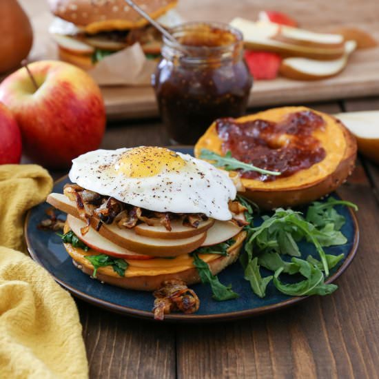 Pear Cheddar Breakfast Sandwiches