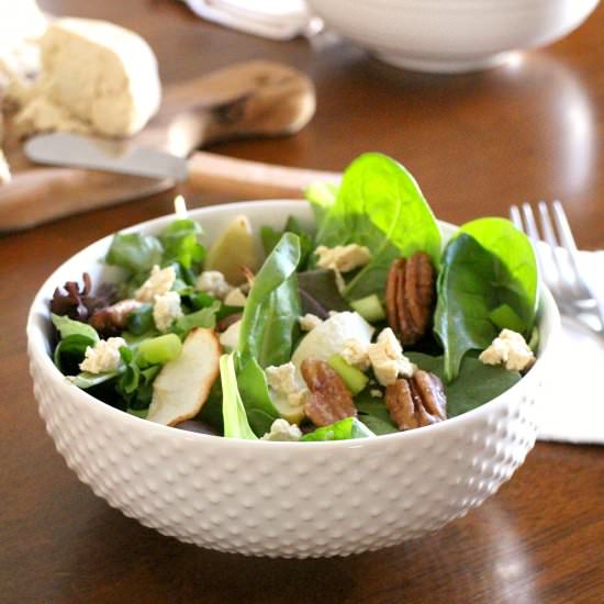 Roasted Apple Salad with Pecans