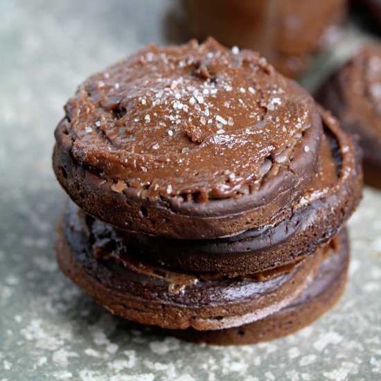 Chocolate Salted Caramel Crumpets