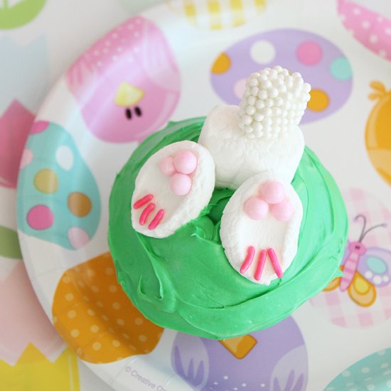 Bunny Bottom Cupcakes