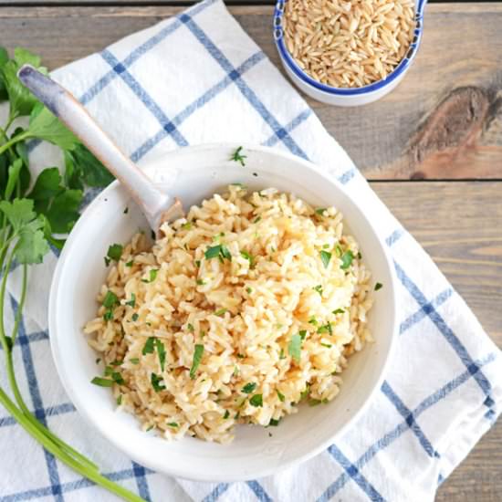 Easy Baked Brown Rice