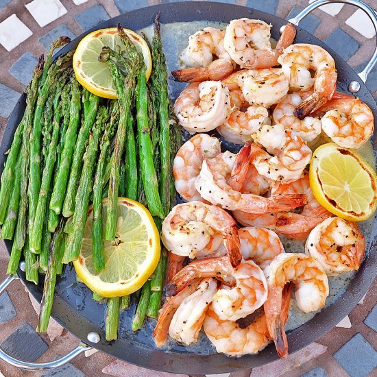 Buttery Roasted Shrimp & Asparagus