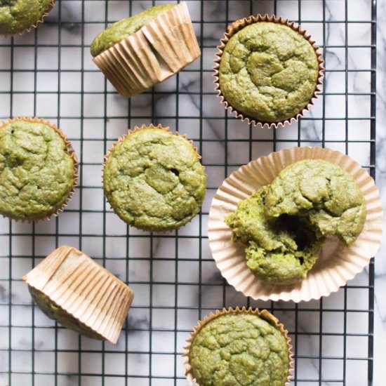 Oatmeal Green Smoothie Muffins