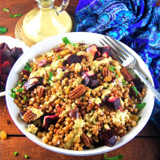 Wheat Berry Salad with Beets