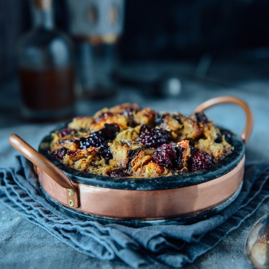 Blackberry Bread Pudding