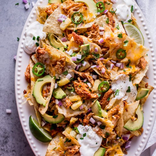 Tropical Chicken Nachos