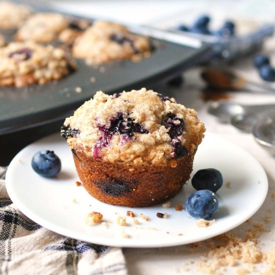 Whole Grain Blueberry Muffins