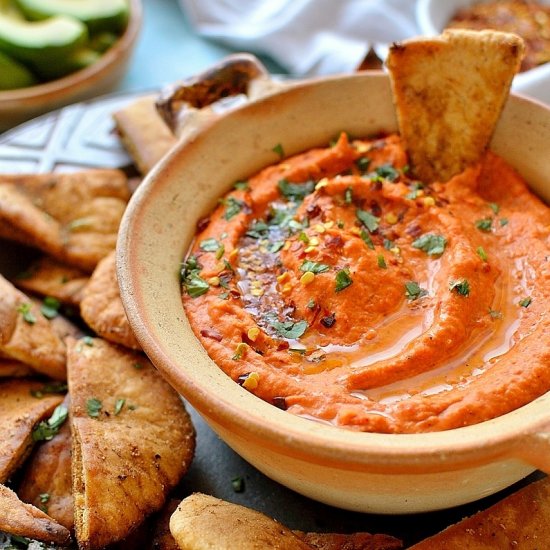 Roasted Red Pepper & Chilli Hummus