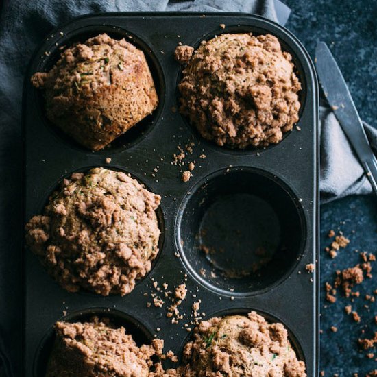 Whole Wheat Zucchini Muffins