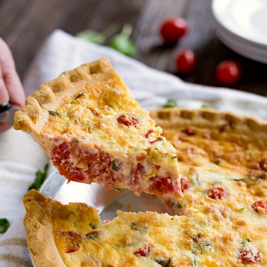 Caprese Quiche