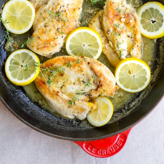 quick lemon thyme chicken