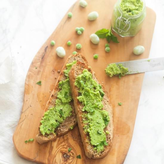 Broad (Fava) Bean Pea & Mint Spread