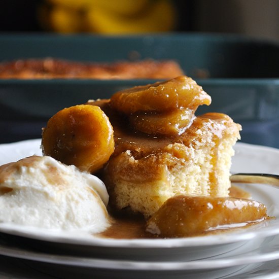 Bananas Foster Butter Cake