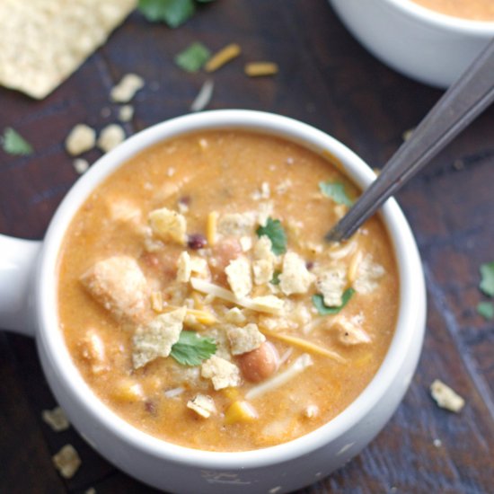 Instant Pot Chicken Enchilada Soup