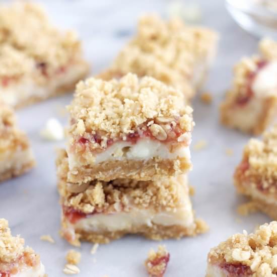 White Chocolate Lemon Raspberry Bar