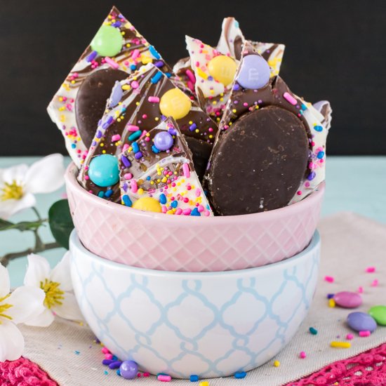 Peppermint Pattie Easter Bark