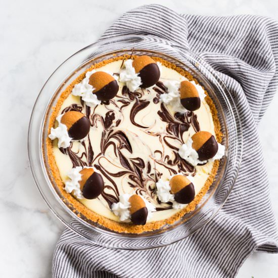 Chocolate Marble Cheesecake Pie