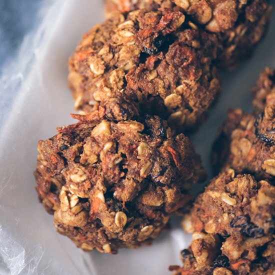 Amaranth Flour Carrot Cake Cookies