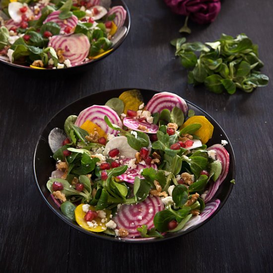 Lamb’s Lettuce and Beet Salad