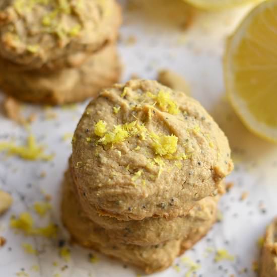 Lemon Poppy Seed Cashew Cookies